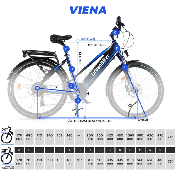 Urbanbiker Viena | Trekking VAE | 200KM Autonomie